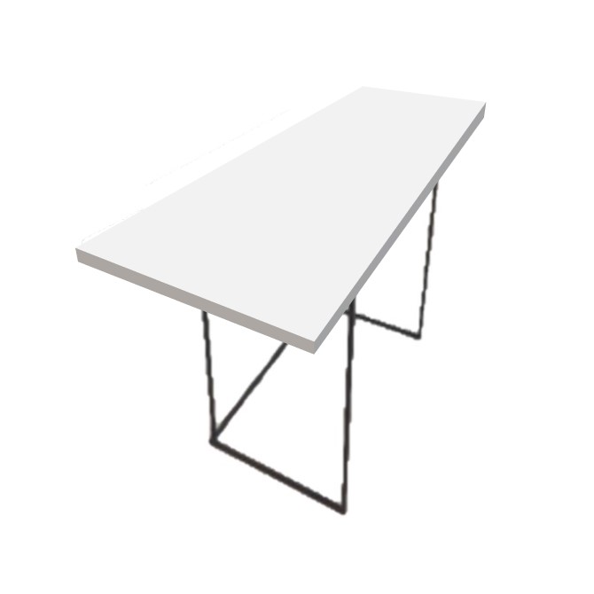 QUADRUM STATAFEL ZWART | L200 x B80 x H110  JOLLY