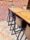 QUADRUM STATAFEL ZWART | L120 x B70 x H110  YP
