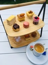 MINI GEBAK ETAGERE 2-LAAGS L x B x H