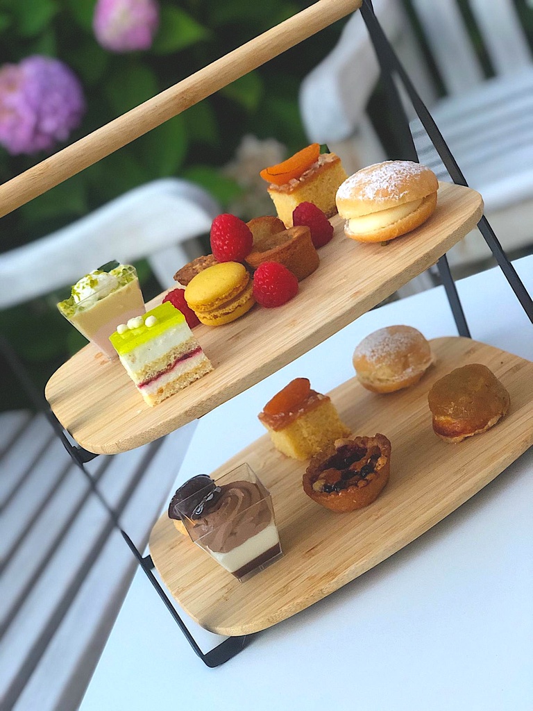MINI GEBAK ETAGERE 2-LAAGS L x B x H