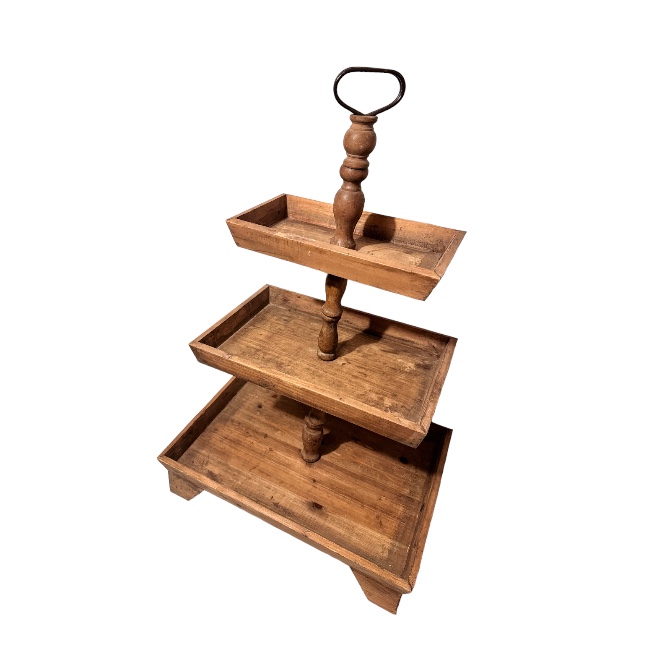 ETAGERE VINTAGE 3-LAAGS L53/44/34 x B35/34/19 x H10/35/60 - H70