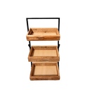 PLOOI ETAGAIRE HOUT L23 x B12 x H7/25/42/57 