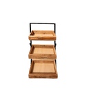 PLOOI ETAGAIRE HOUT L23 x B12 x H7/25/42/57 