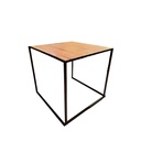 QUADRUM TAFEL ZWART | L80 x B80 x H76 HOUT