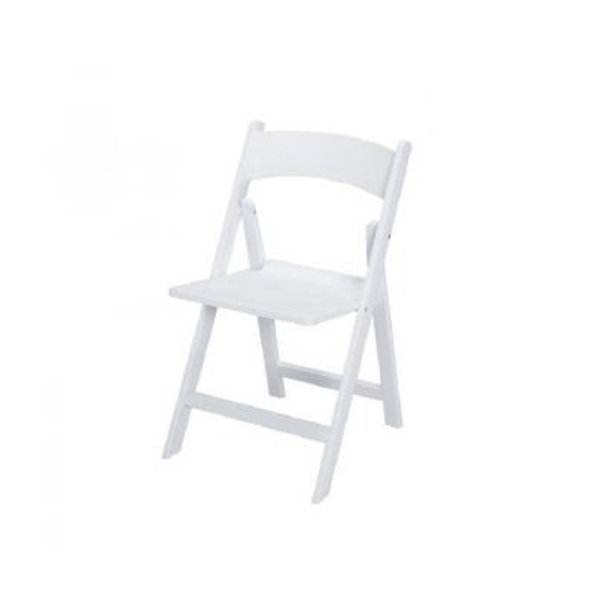 Klapstoel wit L39 x B36 x ZH45/H79 CM​