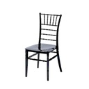 TIFFANY STOEL ZWART L44 x B50 x ZH44/H88 CM