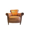 RETRO SOFA LEDER 1-ZIT L85 x B80 x rug H75 | zit H46