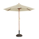 PARASOL WIT D3M INCL. VOET 20 KG