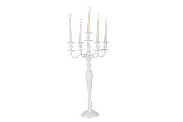 KANDELAAR WIT H70 CM