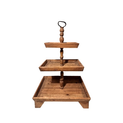 [3359] ETAGERE VINTAGE 3-LAAGS H70 cm