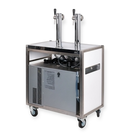 TAPINSTALLATIE 2 KRANEN OP WIELEN 90L/U