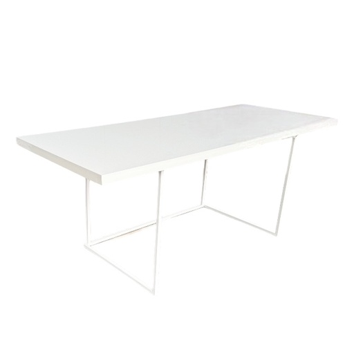 [4411] QUADRUM TAFEL WIT | L200 x B80 x H76  JOLLY