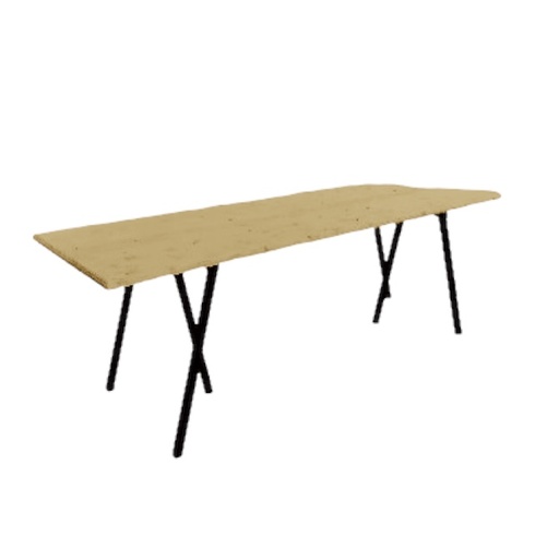 [4451] 3-POOT TAFEL DENIS | L230 x B80 x H76