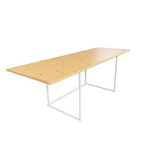 [4341] QUADRUM STATAFEL WIT | L230 x B80 x H110  DENIS