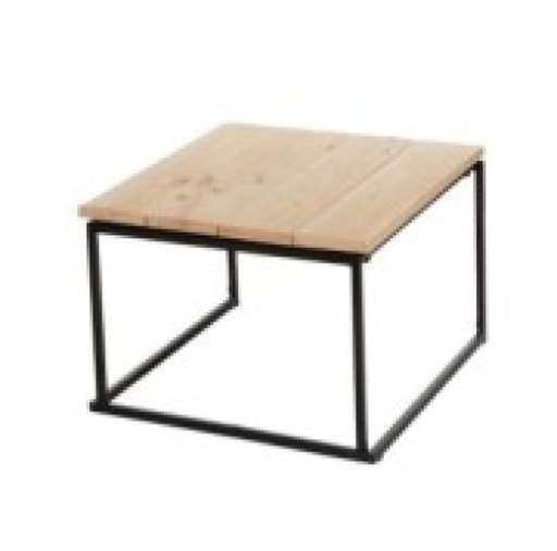 QUADRUM SALONTAFEL ZWART | L70 x B70 x H40  YP