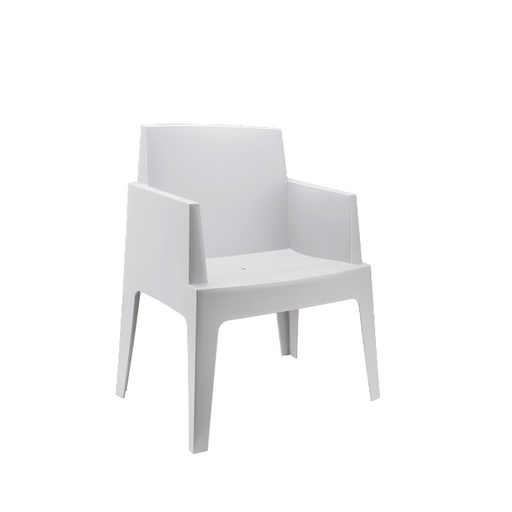 [8015] BOX STOEL WIT 1-ZIT 