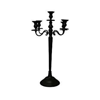 [7202] KANDELAAR ZWART H70 CM